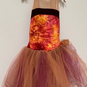 A Wish Come True Dance Rose & Purple Costume Ballet Tutu Outfit Size Large Child